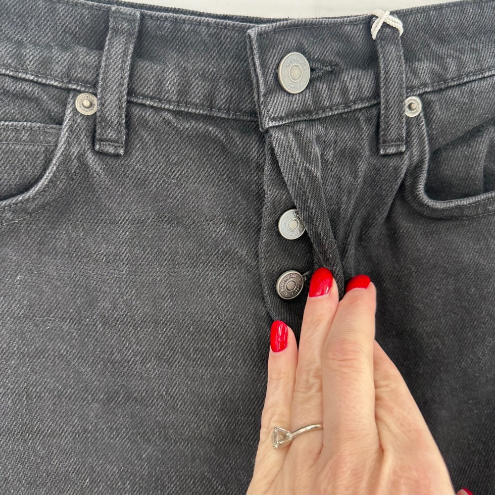 Reformation Jet Black Straight Leg Jeans - Picture 7 of 11